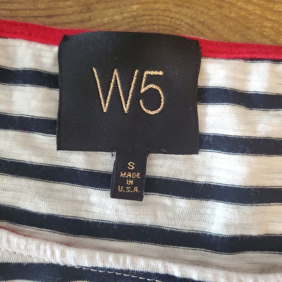 W5 Navy Striped Top - Picture 5 of 7